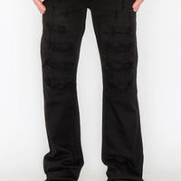 Bootcut Rip & Repair Colored Jeans