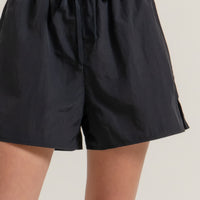 Anorak Side Slit Workout Shorts