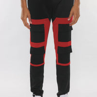Color Block Cargo Track Pant